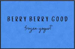 3' x 4' (35" x 47") ColorStar Impressions BERRY BERRY GOOD Indoor Logo Mat