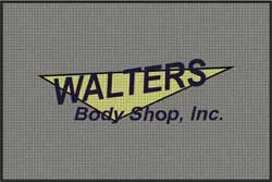 4' x 6' (45" x 69") Waterhog Impressions HD WALTERS Indoor-Outdoor Logo Mat