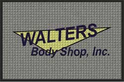 2' x 3' ( 22" x 35") Waterhog Impressions HD WALTERS  Indoor/Outdoor logo mat