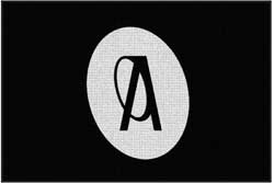 4' x 6' (45" x 69") Waterhog Impressions HD AUREA  Indoor-Outdoor Logo Mat