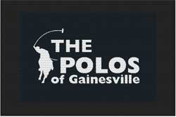 4' x 6' (45" x 69") Superscrape Impressions THE POLOS  Rubber Logo Mat
