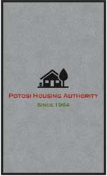 3' x 5' (35" x 59") ColorStar Impressions POTOSI  Indoor Logo Mat