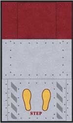 3' x 5' (35" x 58") Digiprint HD STEP Indoor Logo Mat