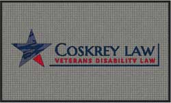 3' x 5' (35" x 58") Waterhog Impressions HD COSKREY LAW  Indoor-Outdoor Logo Mat