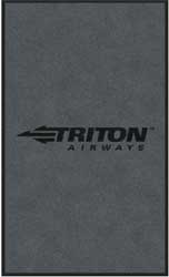 3' x 5' (35" x 59") Colorstar Impressions TRITON AIRWAYS Indoor Logo Mat