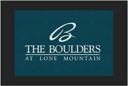 4' x 6' (45" x 69") Superscrape Impressions THE BOULDERS Rubber Logo Mat