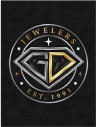6' x 8' (68" x 95") ColorStar Impressions GD JEWELERS  Indoor Logo Mat