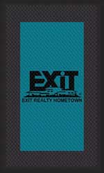 3' x 5' (35" x 56") Superscrape Impressions EXIT REALTY  Rubber Logo Mat