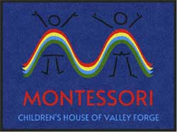 3' x 4' (35" x 47") ColorStar Impressions MONTESSORI  Indoor Logo Mat