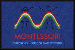 2' x 3' ( 24" x 35" ) ColorStar Impressions MONTESSORI Indoor Logo Mat