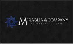3' x 5' (35" x 59") Colorstar Impressions MIRAGLIA & COMPANY  Indoor Logo Mat