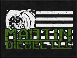 3' x 4' (35" x 47") ColorStar Impressions MARTIN DIESEL Indoor Logo Mat