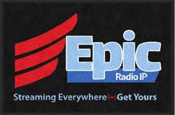 2' x 3' (24" x 35") Digiprint HD EPIC RADIO  Indoor Logo Mat