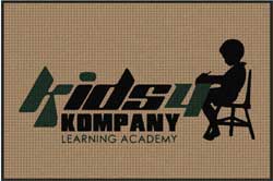 4' x 6' (45" x 69") Waterhog Impressions HD KIDS 4 KOMPANY  Indoor-Outdoor Logo Mat