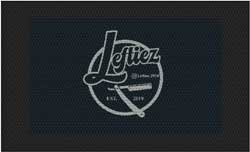 3' x 5' (35" x 56") Superscrape Impressions LEFTIEZ  Rubber Logo Mat