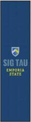 3 'x 12' (35" x 142") Waterhog Inlay  SIG TAU  Indoor/Outdoor Logo Mat