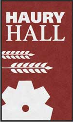 3' x 5' (35" x 58") Digiprint HD BETHEL HAURY HALL  Indoor Logo Mat