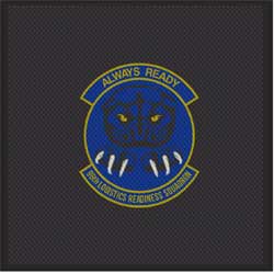 6' x 6' (67" x 67") Superscrape Impressions  ALWAYS READY   Rubber Logo Mat