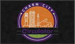 3' x 5' ( 35" x 59" ) ColorStar Impressions CHARM CITY Indoor Logo Mat