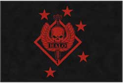 4' x 6' (45" x 69") ColorStar Impressions HALO Indoor Logo Mat