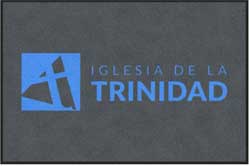 4' x 6' (45" x 69") ColorStar Impressions IGLESIA DE LA TRINIDAD  Indoor Logo Mat