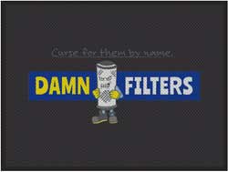 6' x 8' (70" x 95") Superscrape Impressions DAMN FILTERS Rubber Logo Mat