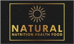 3' x 5' (35" x 58") Berber Impressions HD NATURAL Indoor-Outdoor Logo Mat