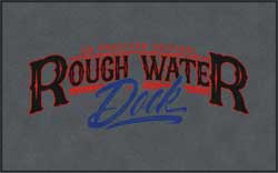5' x 8' (58" x 95") ColorStar Impressions ROUGH WATER DOCK  Indoor Logo Mat