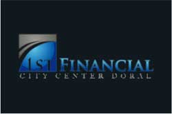 18" x 24" Floor Impressions  1ST FINANCIAL  Rubber Logo Mat