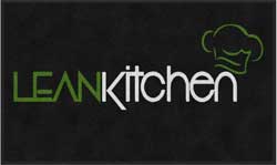 3' x 5' ( 35" x 59" ) ColorStar Impressions LEAN KITCHEN  Indoor Logo Mat