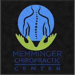 4' x 4' ( 46" x 46" ) ColorStar Impressions MEMMINGER  Indoor Logo Mat