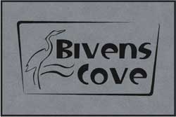 4' x 6' (45" x 69") Digiprint HD BIVENS COVE  Indoor Logo mat