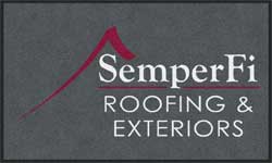 3' x 5' ( 35" x 59" ) ColorStar Impressions SEMPER FI  Indoor Logo Mat