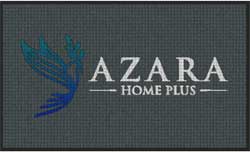 3' x 5' (35" x 58") Waterhog Impressions HD AZARA  Indoor-Outdoor Logo Mat