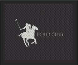 2'6" x 3' (30" x 35") Superscrape Impressions POLO CLUB  Rubber Logo Mat