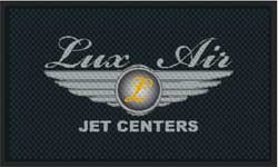 3' x 5' (35" x 56") Superscrape Impressions LUX AIR  Rubber Logo Mat