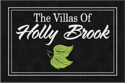 4' x 6' (45" x 69") ColorStar Impressions VILLAS OF HOLLY BROOKIndoor Logo Mat