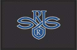 4' x 6' (45" x 69") Superscrape Impressions SRIS  Rubber Logo Mat