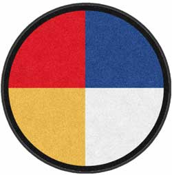 6' Round (68" inches) Digiprint HD Custom Shape  WHEEL OF LIFE  Indoor Logo Mat
