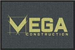 2' x 3' ( 22" x 35") Waterhog Impressions HD VEGA CONSTRUCTION  Indoor/Outdoor logo mat