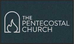 3' x 5' (35" x 59") Waterhog Inlay THE PENTECOSTAL CHURCH Indoor/Outdoor Logo Mat