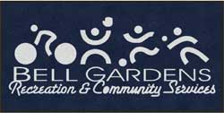 3' x 6' (35" x 69") ColorStar Impressions BELL GARDENS  Indoor Logo Mat