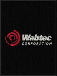 3' x 4' (35" x 45") Waterhog Impressions HD WABTEC  Indoor-Outdoor Logo Mat