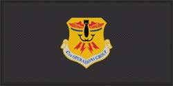 4' x 8' (45" x 95") Superscrape Impressions 47TH OPERATIONS GROUP  Rubber Logo Mat