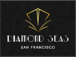 3' x 4' (35" x 47") Digiprint HD DIAMOND SEAS  Indoor Logo Mat