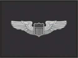 6' x 8' (70" x 95") Superscrape Impressions 47TH OPERATIONS GROUP Rubber Logo Mat