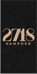 2'6"' x 5' (30" x 58") Digiprint HD 2718 HAMPDEN Indoor Logo Mat