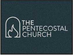 3' x 4' (35" x 47") Waterhog Inlay THE PENTECOSTAL CHURCH  Indoor/Outdoor Logo Mat