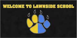 6' x 12' (68" x 143") Digiprint HD LAWNSIDE SCHOOL  Indoor Logo Mat