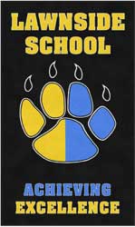 6' x 10' (68" x 119") Digiprint HD LAWNSIDE SCHOOL  Indoor Logo mat
